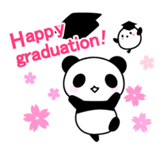 Panda and seasonal events (English) sticker #7446085