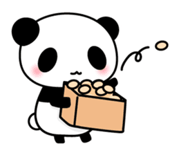 Panda and seasonal events (English) sticker #7446087
