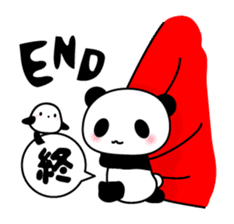 Panda and seasonal events (English) sticker #7446091