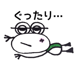 happy cute frog sticker #7446220