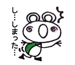 happy cute frog sticker #7446235
