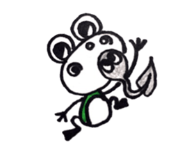 happy cute frog sticker #7446242