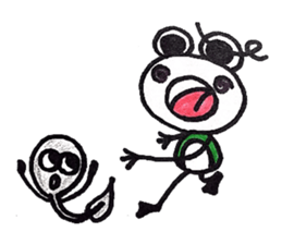 happy cute frog sticker #7446245