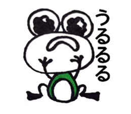 happy cute frog sticker #7446248