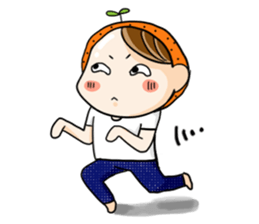 Orange comic life2 sticker #7446338