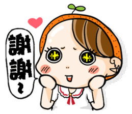 Orange comic life2 sticker #7446340