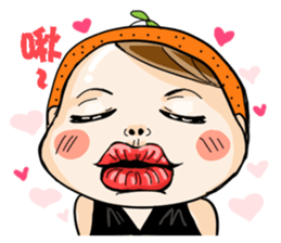 Orange comic life2 sticker #7446341