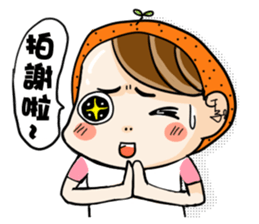 Orange comic life2 sticker #7446346