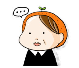 Orange comic life2 sticker #7446352