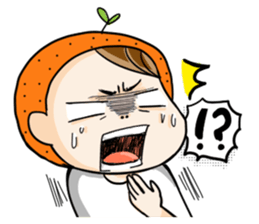 Orange comic life2 sticker #7446354