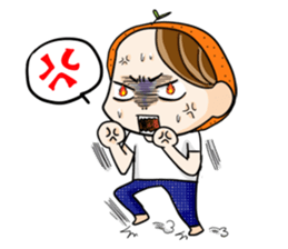 Orange comic life2 sticker #7446355