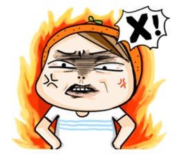 Orange comic life2 sticker #7446356