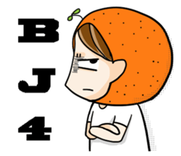 Orange comic life2 sticker #7446357