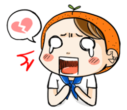 Orange comic life2 sticker #7446358