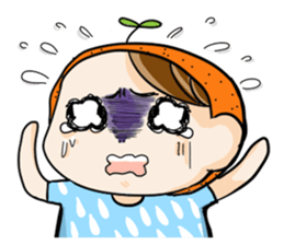 Orange comic life2 sticker #7446359