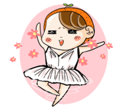 Orange comic life2 sticker #7446363