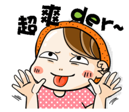 Orange comic life2 sticker #7446364