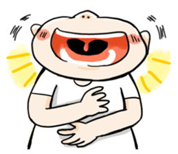 Orange comic life2 sticker #7446366