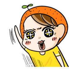 Orange comic life2 sticker #7446367