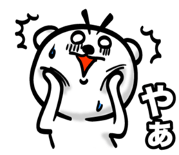 Bear of Eyebrows 5 sticker #7446499