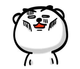 Bear of Eyebrows 5 sticker #7446501