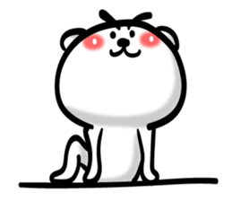 Bear of Eyebrows 5 sticker #7446507