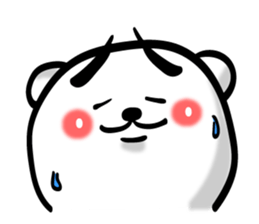 Bear of Eyebrows 5 sticker #7446529