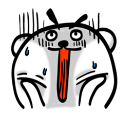 Bear of Eyebrows 5 sticker #7446530