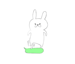 Rabbit for close people. sticker #7447098