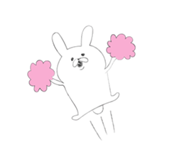Rabbit for close people. sticker #7447100