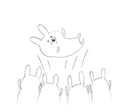 Rabbit for close people. sticker #7447102