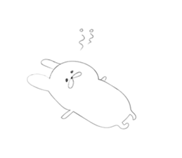 Rabbit for close people. sticker #7447106