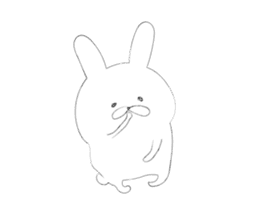 Rabbit for close people. sticker #7447107