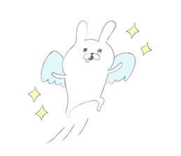 Rabbit for close people. sticker #7447111