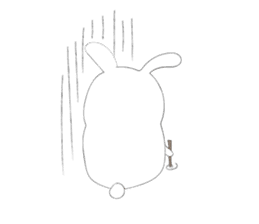 Rabbit for close people. sticker #7447114