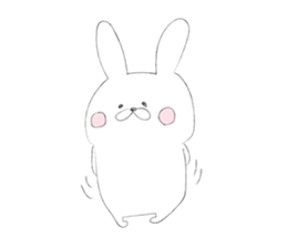 Rabbit for close people. sticker #7447124