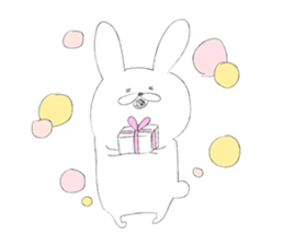 Rabbit for close people. sticker #7447125