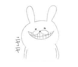 Rabbit for close people. sticker #7447126