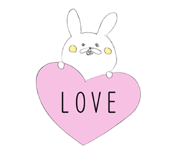 Rabbit for close people. sticker #7447128