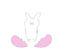 Rabbit for close people. sticker #7447129