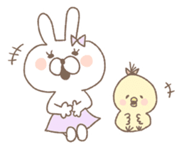 Marshmallow rabbit part2 sticker #7447337
