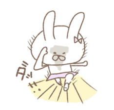Marshmallow rabbit part2 sticker #7447353