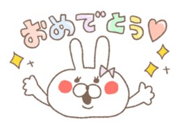 Marshmallow rabbit part2 sticker #7447360