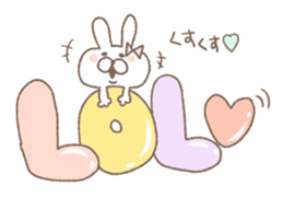 Marshmallow rabbit  part2 sticker #7447362