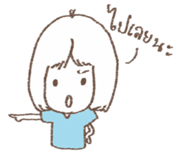 wacky girl v.2 sticker #7447633