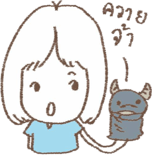 wacky girl v.2 sticker #7447636