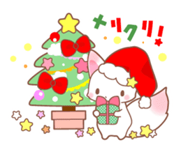 Three foxes Autumn and winter version sticker #7447976