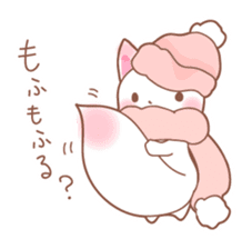 Three foxes Autumn and winter version sticker #7447984