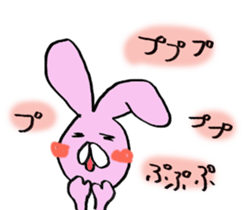 Slightly disgusting rabbit sticker #7448028