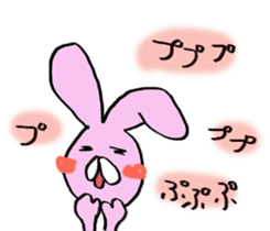 Slightly disgusting rabbit sticker #7448028